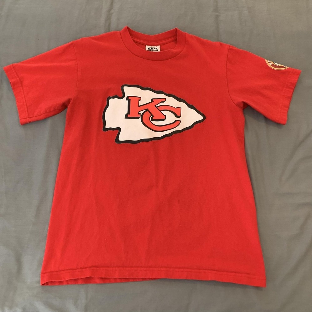 VTG Kansas City Chiefs Shirt Mens Med. Red NFL Football Graphic Tee Pro Athletic